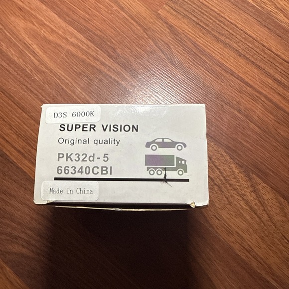 D3S 6000K Xenon HID Headlight Bulbs – Super Vision PK32d-5 – Set of 2 - Picture 3 of 3